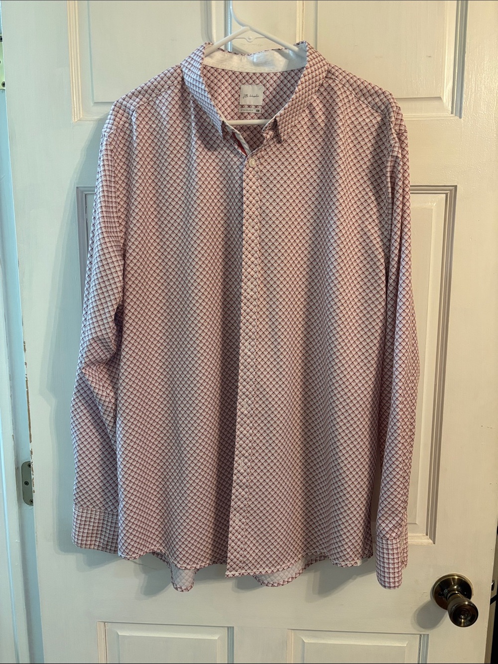 JB Holt (buckle) Men's Pink Micro-Check Dress Shirt
